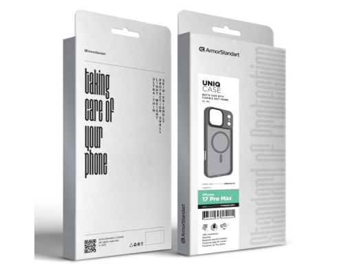 Чохол до мобільного телефона Armorstandart Uniq MagCase Apple iPhone 17 Pro Max Titanium Grey (ARM86275)