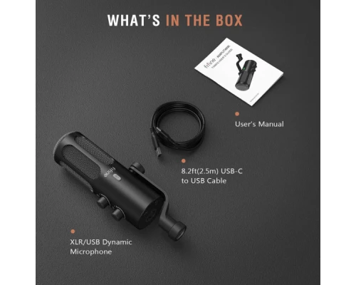 Мікрофон Fifine Tank 3 USB/XLR Black (Tank3) Мікрофон Fifine Tank 3 USB/XLR Black (Tank3)