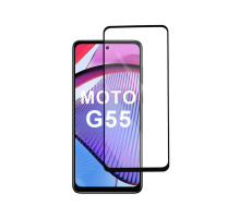 Скло захисне PowerPlant Full screen Motorola Moto G55 (GL605344)
