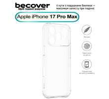 Чохол до мобільного телефона BeCover Anti-Shock Apple iPhone 17 Pro Max Clear (713799)