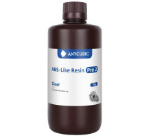 Фотополімерна смола Anycubic ABS-Like Resin Pro 2, 1 кг, Clear (ANYCUBICABS-LIKE PRO 2CLEAR1KG)