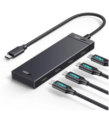 Концентратор Ugreen USB-C to 4xUSB-C 3.2 Gen2 10Gbps CM806 black (35584)