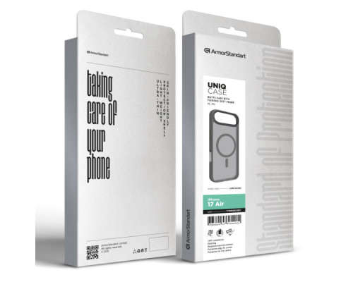 Чохол до мобільного телефона Armorstandart Uniq MagCase Apple iPhone 17 Air Titanium Grey (ARM86280)