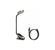 Настільна лампа Baseus Comfort Reading Mini Clip Lamp with battery Dark Gray (DGRAD-0G)