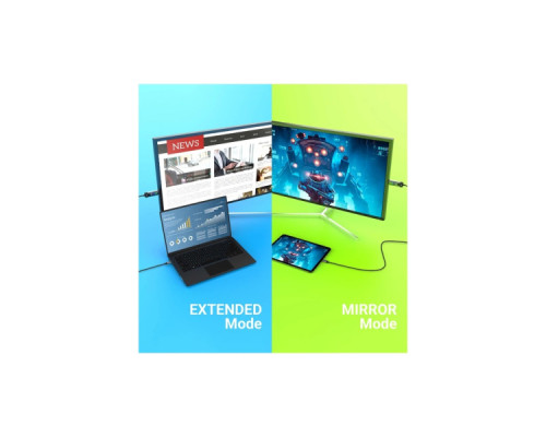 Кабель мультимедійний USB-C to HDMI M 1.8m 8K 60Hz LED RGB J5create (JCC157-N)