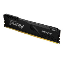 Модуль пам'яті для комп'ютера DDR4 16GB 3200 MHz Fury Beast Black Kingston Fury (ex.HyperX) (KF432C16BB1/16)