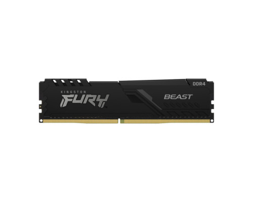Модуль пам'яті для комп'ютера DDR4 16GB 3200 MHz Fury Beast Black Kingston Fury (ex.HyperX) (KF432C16BB1/16)