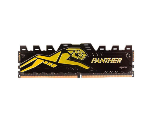 Модуль пам'яті для комп'ютера DDR4 8GB 3200 MHz Panther Black/Gold Apacer (AH4U08G32C28Y7GAA-1)