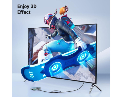 Кабель мультимедійний HDMI M to HDMI mini M 1.0m 8K HD163 black Ugreen (15514) Кабель мультимедійний HDMI M to HDMI mini M 1.0m 8K HD163 black Ugreen (15514)