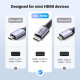 Кабель мультимедійний HDMI M to HDMI mini M 1.0m 8K HD163 black Ugreen (15514)