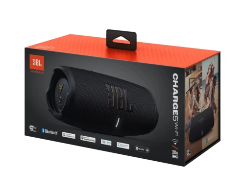 Акустична система JBL Charge 5 Wi-Fi Black (JBLCHARGE5WIFIBLK) Акустична система JBL Charge 5 Wi-Fi Black (JBLCHARGE5WIFIBLK)