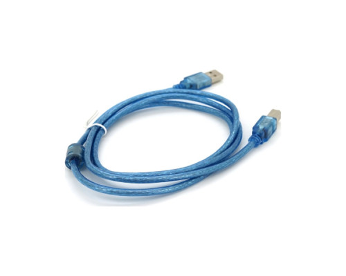 Кабель для принтера USB 2.0 AM/BM 1.5m ferrite blue Ritar (YT-AM/BM-1.5TTR)