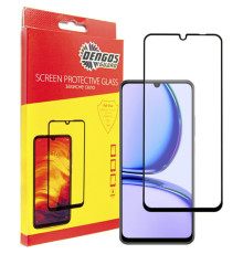 Скло захисне Dengos Full Glue Realme C51 (black) (TGFG-348)