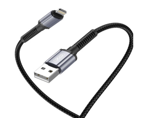 Дата кабель USB 2.0 AM to Lightning 1.0m 2.4A black XO (NB215-L-1-BK)