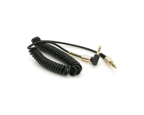 Кабель мультимедійний 3.5mm M to 3.5mm M 1.5m 90° corner black Voltronic (YT-AUXSGJ(M)/(M)-1.5-B)