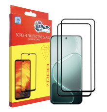 Скло захисне Dengos OPPO A6 Pro Black 2 pcs (DG-TG2P-94)