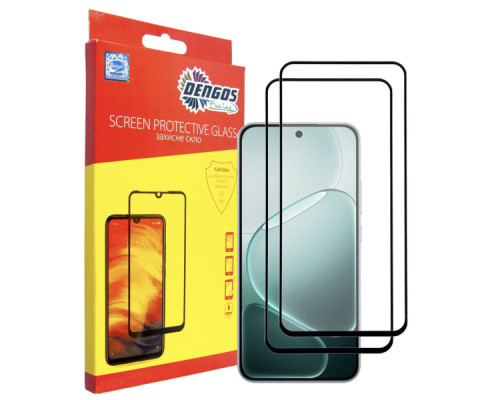 Скло захисне Dengos OPPO A6 Pro Black 2 pcs (DG-TG2P-94)