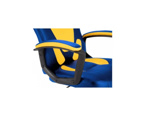 Крісло ігрове GT Racer X-1414 Blue/Yellow Крісло ігрове GT Racer X-1414 Blue/Yellow