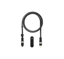 Дата кабель 6in1 inCharge XL 3.0m black Rolling Square (XLL01R)