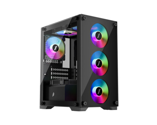 Корпус для ПК 1stPlayer X2-M-BK-4F1-PS-600FK-EU