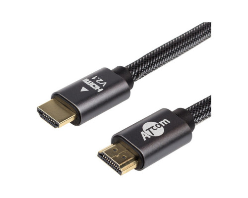 Кабель мультимедійний HDMI to HDMI 30.0m Premium V2.1 active Atcom (23730) Кабель мультимедійний HDMI to HDMI 30.0m Premium V2.1 active Atcom (23730)