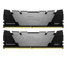 Модуль пам'яті для комп'ютера DDR4 64GB (2x32GB) 3200 MHz Fury Renegade Black Kingston Fury (ex.HyperX) (KF432C16RB2K2/64)