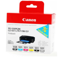 Картридж Canon PGI-550/CLI-551 Multipack BK,C,M,Y,GY (6496B005)