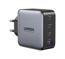 Зарядний пристрій Ugreen 4xUSB 100W (3xUSB-C+USB-A) Gan Tech Fast GAN Charger black CD226 (40747)