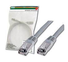 Патч-корд Digitus 5м, cat.5e, SF-UTP, AWG 26/7, gray (DK-1531-050)