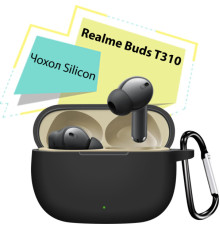 Чохол для навушників BeCover Silicon для Realme Buds T310 Black (713219)