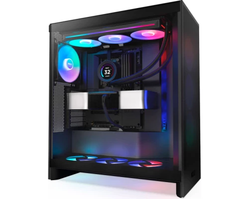 Корпус NZXT H7 Flow RGB All Black (CM-H72FB-R1)