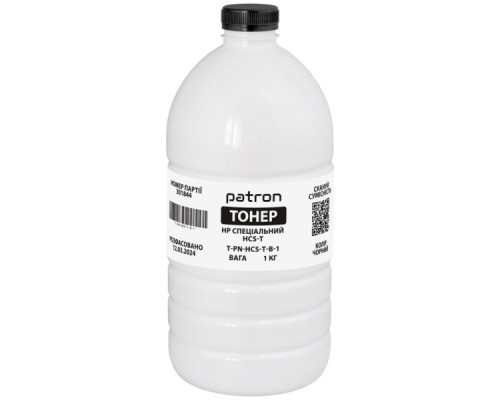 Тонер HP HCS-T, 1 кг, black Patron (PN-HCS-T-B-1)