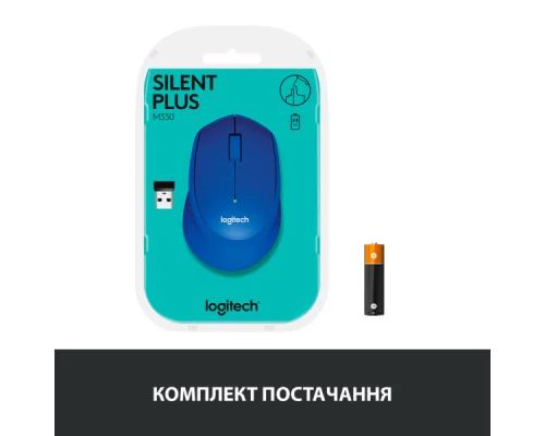 Мишка Logitech M330 Silent plus Blue (910-004910) Мишка Logitech M330 Silent plus Blue (910-004910)