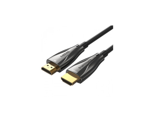 Кабель мультимедійний HDMI M to HDMI M 15.0m V2.1 Optical 8K 60Hz 48Gbps Dolby 7.1 black VENTION (ALBBN)