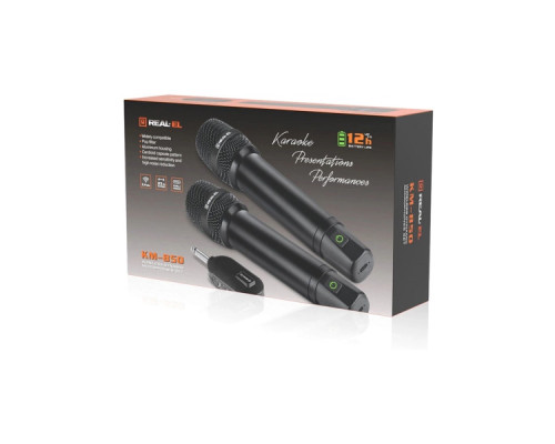 Мікрофон REAL-EL KM-850 Black (EL121900002)