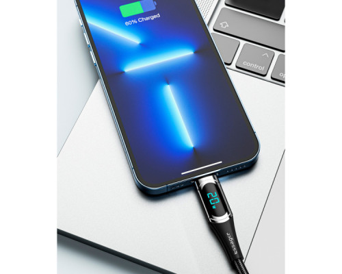 Дата кабель USB-C to Lightning 2.0m 20W Digital Display blue Essager (EXCTL-YDA03)