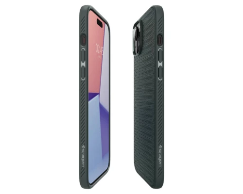 Чохол до мобільного телефона Spigen Apple iPhone 15 Liquid Air Abyss Green (ACS06792) Чохол до мобільного телефона Spigen Apple iPhone 15 Liquid Air Abyss Green (ACS06792)