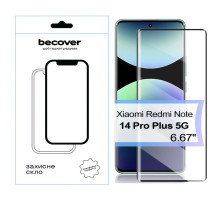 Скло захисне BeCover EDGE Xiaomi Redmi Note 14 Pro Plus 5G Black (713580)