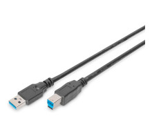 Дата кабель USB 3.0 AM/BM 1.8m black Digitus (AK-300115-018-S)