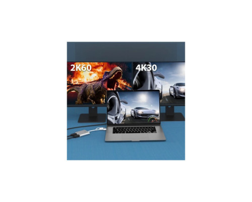 Адаптер USB-C/A to 2xHDMI F dual display J5create (JCA365-N)