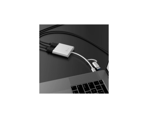 Адаптер USB-C/A to 2xHDMI F dual display J5create (JCA365-N)