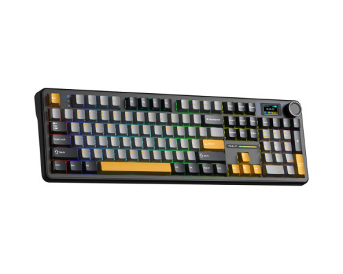 Клавіатура Aula F108 Pro Wireless/Bluetooth UA Black/Gray (6978080501295)