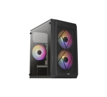 Корпус для ПК AeroCool CS-107-A-BK-v2 Black 600W (ACCX-PC14002.11)