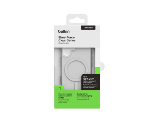 Чохол до мобільного телефона Belkin Magnetic Protective Clear iPhone 17 (MSA030HQCL)