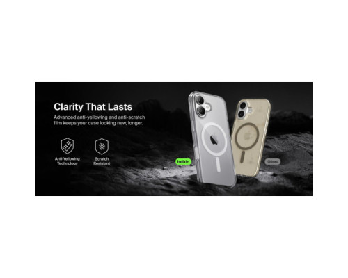 Чохол до мобільного телефона Belkin Magnetic Protective Clear iPhone 17 (MSA030HQCL)