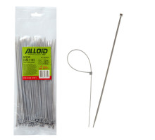 Стяжка Alloid 2.5х200мм, пластик, 100шт./уп., сірий (PC-25200G)