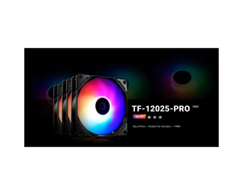 Кулер до корпусу ID-Cooling TF-12025-PRO ARGB TRIO Кулер до корпусу ID-Cooling TF-12025-PRO ARGB TRIO