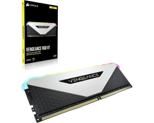 Модуль пам'яті для комп'ютера DDR4 32GB (2x16GB) 3600 MHz Vengeance RGB RT White Corsair (CMN32GX4M2Z3600C18W)