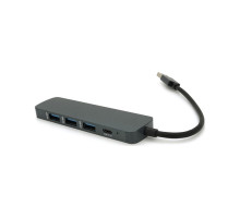 Концентратор Voltronic USB 3.0 to 4xUSB 0.2m aluminum (YT-3H4/2TB)