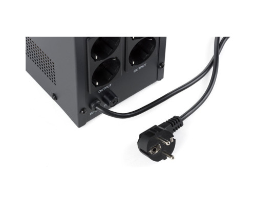 Пристрій безперебійного живлення Vinga LED 1500VA metal case (VPE-1500M)